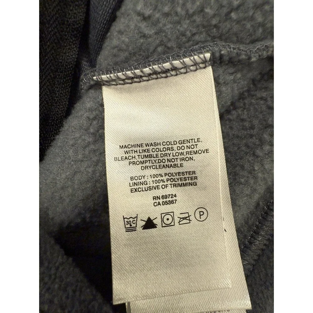 Columbia Boys Toddler 18-24 Months Full Zip Black Gray‎ Fleece Jacket